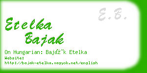 etelka bajak business card